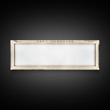 Load image into Gallery viewer, Becharof Lake Panoramic Framed Canvas Print, Lake House Decor, Scenic View, Travel Poster, Modern Art, Nature Scene