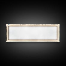 Load image into Gallery viewer, Big Chapman Lake Indiana Framed Canvas Print, Panoramic Lake House Art, Scenic Painting, Travel Poster, Rustic Art, Water Reflection