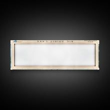 Load image into Gallery viewer, Big Spirit Lake Iowa Framed Canvas Print, Panoramic Lake House Decor, Scenic View, Travel Poster, Rustic Art, Lake Painting