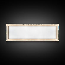 Carregar imagem no visualizador da galeria, Caballo Lake New Mexico Framed Canvas Print, Lake House Art, Panoramic Wall Art, Travel Poster, Modern Lake Painting, Home Decor