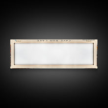 Cargar imagen en el visor de la galería, Cave Run Lake Kentucky Framed Canvas Print, Lake House Decor, Panoramic Wide Art, Travel Poster, Rustic Lake Painting, Nature Art