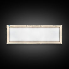 Cargar imagen en el visor de la galería, Cedar Lake Illinois Framed Canvas Print, Lake House Art, Panoramic Wide Art, Travel Poster, Minimalist Lake Painting, Home Decor
