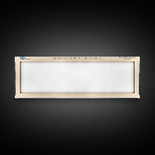 Cargar imagen en el visor de la galería, Chila Lagoon Framed Canvas Print, Panoramic Lake House Decor, Wide Wall Art, Travel Poster, Rustic Lake Painting, Home Decor