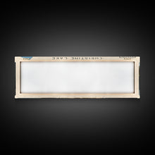 Cargar imagen en el visor de la galería, Christine Lake New Hampshire Framed Canvas Print, Lake House Art, Panoramic Wide Art, Travel Poster, Rustic Lake Painting, Home Decor