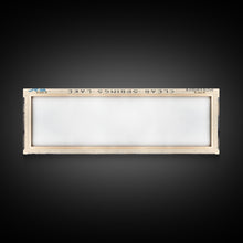 Cargar imagen en el visor de la galería, Clear Springs Lake Mississippi Framed Canvas Print, Panoramic Lake House Decor, Wide Wall Art, Travel Poster, Modern Lake Painting, Nature Art
