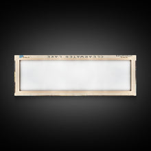 Cargar imagen en el visor de la galería, Clearwater Lake Framed Canvas Print, Lake House Art, Panoramic Travel Poster, Wide Wall Art, Modern Lake Painting, Home Decor