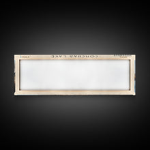 Cargar imagen en el visor de la galería, Conchas Lake New Mexico Framed Canvas Print, Lake House Art, Panoramic Wide Art, Travel Poster, Rustic Lake Painting, Home Decor