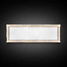 Load image into Gallery viewer, Crooked Lake Indiana Framed Canvas Print, Panoramic Lake House Decor, Wall Art, Travel Poster, Rustic Lake Painting, Nature Art