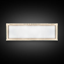 Load image into Gallery viewer, Crooked Lake Michigan Framed Canvas Print, Lake House Art, Panoramic Wall Art, Travel Poster, Minimalist Lake Painting, Home Decor