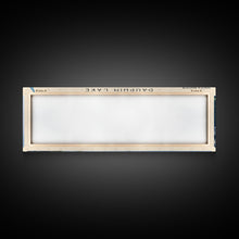 Load image into Gallery viewer, Dallas Lake Indiana Framed Canvas Print, Lake House Decor, Panoramic Wall Art, Travel Poster, Rustic Lake Painting, Home Decor