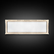 Load image into Gallery viewer, Deep Creek Lake Maryland Framed Canvas Print, Lake House Decor, Panoramic Wall Art, Travel Poster, Modern Lake Painting, Nature Art