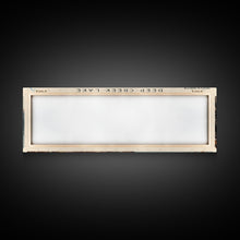 Load image into Gallery viewer, Deal Lake New Jersey Framed Canvas Print, Lake House Art, Panoramic Wall Art, Travel Poster, Rustic Lake Painting, Home Decor