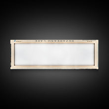 Load image into Gallery viewer, Dezadeash Lake Framed Canvas Print, Panoramic Lake House Decor, Wall Art, Travel Poster, Rustic Lake Painting, Nature Art