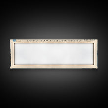 Load image into Gallery viewer, Eau Claire Clearwater Lake East Framed Canvas Print, Lake House Decor, Panoramic Wall Art, Travel Poster, Rustic Lake Painting, Home Decor