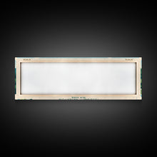 Load image into Gallery viewer, Allegheny Reservoir New York Framed Canvas Print, Panoramic Travel Poster, Pop Art, Midcentury Modern Wall Art, Lake House Art