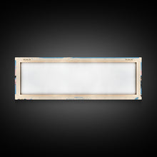 Load image into Gallery viewer, Alturas Lake Idaho Framed Canvas Print, Panoramic Wall Art, Midcentury Modern, Pop Art, Travel Poster, Lake House Decor