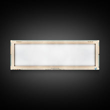 Load image into Gallery viewer, Amadjuak Lake Nunavut Framed Canvas Print, Panoramic Travel Poster, Pop Art, Midcentury Modern Wall Art, Lake House Art