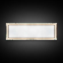 Carregar imagem no visualizador da galeria, Avalanche Lake Montana Framed Canvas Print, Panoramic Wall Art, Midcentury Modern, Pop Art, Travel Poster, Scenic Living Room Art