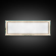 Load image into Gallery viewer, Aylmer Lake Northwest Territories Framed Canvas Print, Panoramic Travel Poster, Midcentury Modern Wall Art, Pop Art, Lake House Decor