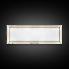 Carregar imagem no visualizador da galeria, Baker Lake Washington Framed Canvas Print, Panoramic Travel Poster, Midcentury Modern Wall Art, Pop Art, Nature Living Room Art