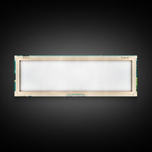 Load image into Gallery viewer, Banks Lake Washington Framed Canvas Print, Panoramic Wall Art, Midcentury Modern, Pop Art, Travel Poster, Scenic Lake House Art