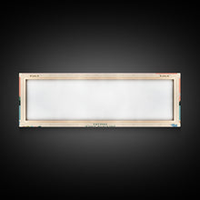 Load image into Gallery viewer, Banning Lake Indiana Framed Canvas Print, Panoramic Travel Poster, Midcentury Modern Wall Art, Pop Art, Bedroom Decor