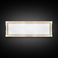 Load image into Gallery viewer, Bear Lake Utah Idaho Framed Canvas Print, Panoramic Travel Poster, Midcentury Modern Wall Art, Pop Art, Nature Living Room Art, Lake House Decor