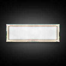 Load image into Gallery viewer, Becharof Lake Alaska Framed Canvas Print, Panoramic Travel Poster, Midcentury Modern Wall Art, Pop Art, Nature Bedroom Art, Living Room Decor