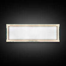 Load image into Gallery viewer, Beech Fork Lake West Virginia Framed Canvas Print, Panoramic Wall Art, Midcentury Modern, Pop Art, Travel Poster, Scenic Lake House Decor, Bedroom Art