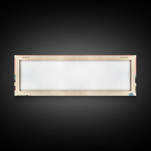 Load image into Gallery viewer, Big Glen Lake Michigan Framed Canvas Print, Panoramic Wall Art, Midcentury Modern, Pop Art, Travel Poster, Scenic Living Room Decor, Bedroom Art