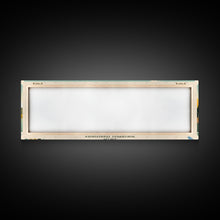 Load image into Gallery viewer, Birch Northwest Territories Framed Canvas Print, Panoramic Wall Art, Midcentury Modern, Pop Art, Travel Poster, Scenic Living Room Decor, Lake House Art