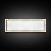 Load image into Gallery viewer, Blackwater Lake Northwest Territories Framed Canvas Print, Panoramic Wall Art, Midcentury Modern, Pop Art, Travel Poster, Scenic Living Room Art, Lake House Decor