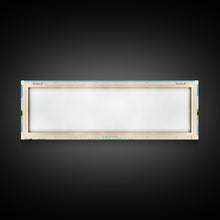 Carregar imagem no visualizador da galeria, Brookville Lake Indiana Framed Canvas Print, Midcentury Modern Panoramic Wall Art, Living Room Decor, Pop Art, Travel Poster Art, Nature Painting