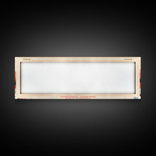 Carregar imagem no visualizador da galeria, Buffalo Lake Northwest Territories Framed Canvas Print, Pop Art Panoramic Travel Poster, Midcentury Modern, Wall Art, Scenic Nature Painting, Bedroom Decor