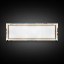 Carregar imagem no visualizador da galeria, Calling Lake Alberta Framed Canvas Print, Midcentury Modern Panoramic Wall Art, Living Room Decor, Pop Art, Travel Poster Art, Scenic Nature Painting