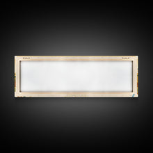 Carregar imagem no visualizador da galeria, Canobie Lake New Hamphire Framed Canvas Print, Midcentury Modern Panoramic Wall Art, Living Room Decor, Pop Art, Travel Poster Art, Scenic Nature Painting