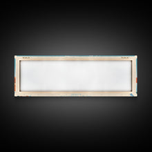 Load image into Gallery viewer, Cheney Reservoir Kansas Framed Canvas Print, Midcentury Modern Panoramic Wall Art, Living Room Decor, Pop Art, Travel Poster Art, Scenic Nature Painting, Lake House Decor