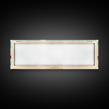 Load image into Gallery viewer, Clinton Lake Illinois Framed Canvas Print, Midcentury Modern Panoramic Wall Art, Living Room Decor, Pop Art, Travel Poster Art, Scenic Nature Painting, Lake House Decor