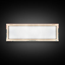 Cargar imagen en el visor de la galería, Columbus Lake Mississippi Framed Canvas Print, Midcentury Modern Panoramic Wall Art, Living Room Decor, Pop Art, Travel Poster Art, Scenic Nature Painting