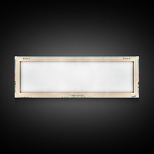 Cargar imagen en el visor de la galería, Conestoga Lake Nebraska Framed Canvas Print, Pop Art Panoramic Travel Poster, Midcentury Modern, Wall Art, Scenic Nature Painting, Bedroom Decor, Living Room Art