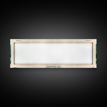 Cargar imagen en el visor de la galería, Conway Lake New Hamphire Framed Canvas Print, Pop Art Panoramic Travel Poster, Midcentury Modern, Wall Art, Scenic Nature Painting, Bedroom Decor, Living Room Art