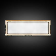 Load image into Gallery viewer, Crystal Lake Connecticut Framed Canvas Print, Pop Art Panoramic Travel Poster, Midcentury Modern, Wall Art, Scenic Nature Painting, Bedroom Decor, Living Room Art