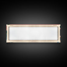 Load image into Gallery viewer, Dallas Lake Indiana Framed Canvas Print, Midcentury Modern Panoramic Wall Art, Bedroom Decor, Pop Art, Travel Poster Art, Scenic Nature Painting