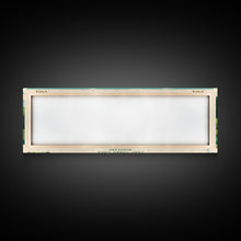 Load image into Gallery viewer, Deep Creek Lake Maryland Framed Canvas Print, Midcentury Modern Panoramic Wall Art, Bedroom Decor, Pop Art, Travel Poster Art, Scenic Nature Painting