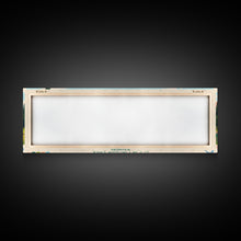 Load image into Gallery viewer, Emma Matilda Lake Wyoming Framed Canvas Print, Panoramic Wall Art, Midcentury Modern, Pop Art, Bedroom Decor, Travel Poster, Nature Painting