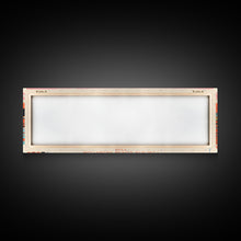 Carregar imagem no visualizador da galeria, Flaming Gorge Reservoir Utah Framed Canvas Print, Panoramic Art, Midcentury Modern, Pop Art, Living Room Decor, Travel Poster, Nature Art, Wall Art