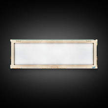 Load image into Gallery viewer, Georgetown Lake Montana Framed Canvas Print, Panoramic Wall Art, Midcentury Modern, Pop Art, Living Room Decor, Travel Poster, Nature Art, Lake House Art