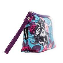 Load image into Gallery viewer, BB Flower Skull Makeup Bag