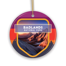 Carregar imagem no visualizador da galeria, Badlands National Park Retro Style Ornament, South Dakota Tourist Attraction and Gift