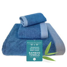 Carregar imagem no visualizador da galeria, Bamboo 3 Piece Towel Set - Indigo